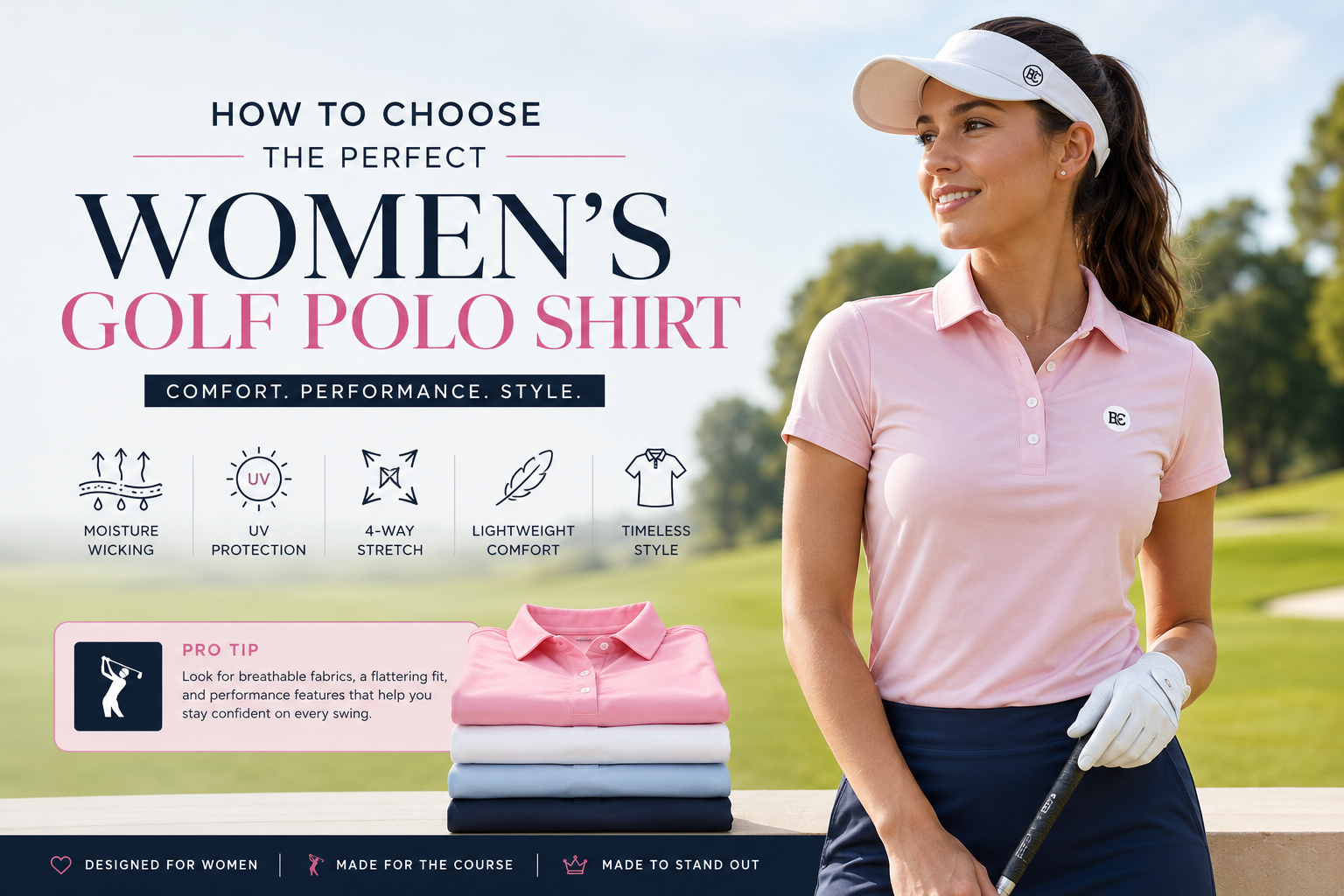 women’s golf polo