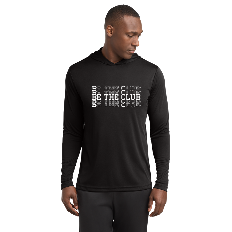 Performance Long Sleeve Hoodie - Stacked Text