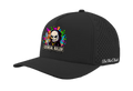 Black cap with colorful graphic and 'Cereal Killer' text on a white background
