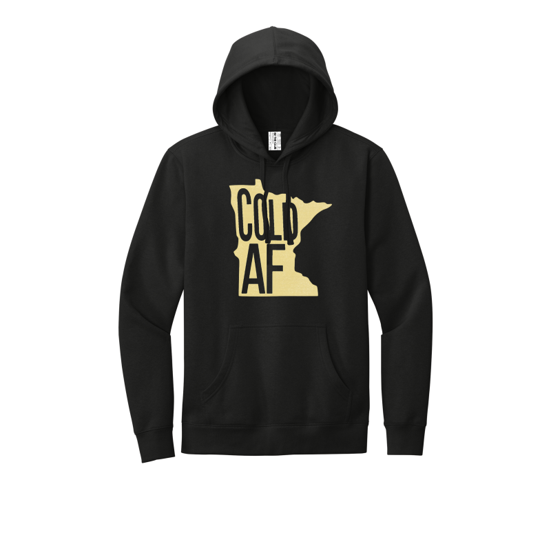 Clubhouse Hoodie - Cold AF - Gold Logo - Womens