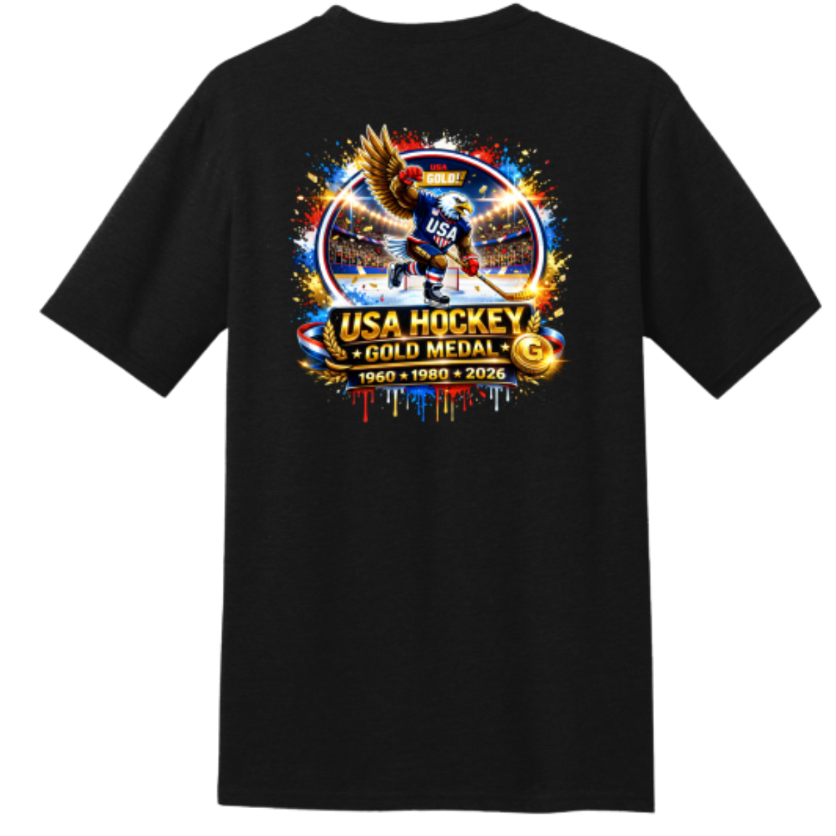 USA Hockey Gold Medal Champions Tee (1960 • 1980 • 2026)
