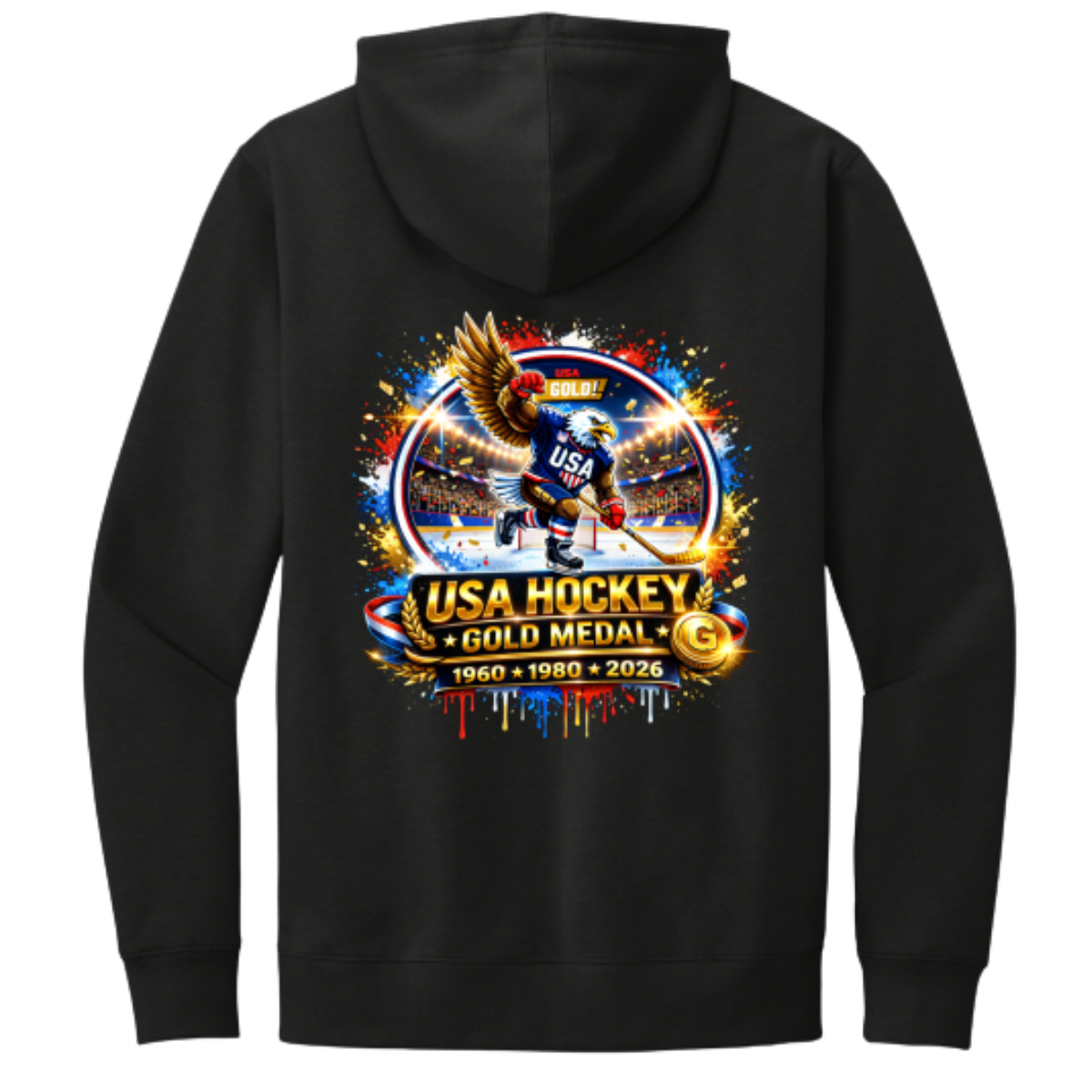 USA Hockey Gold Medal Champions Tee (1960 • 1980 • 2026)