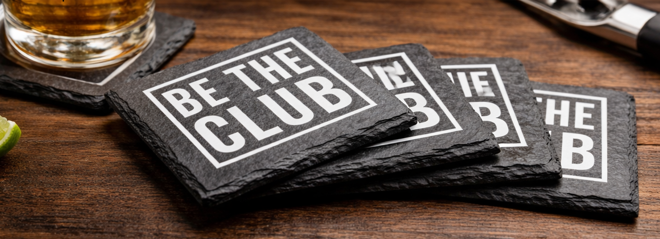 Slate Coaster — Box Logo