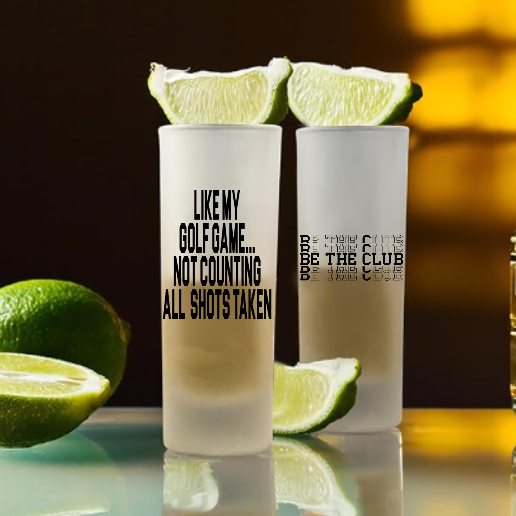 "Not counting all shots" Shot Glass