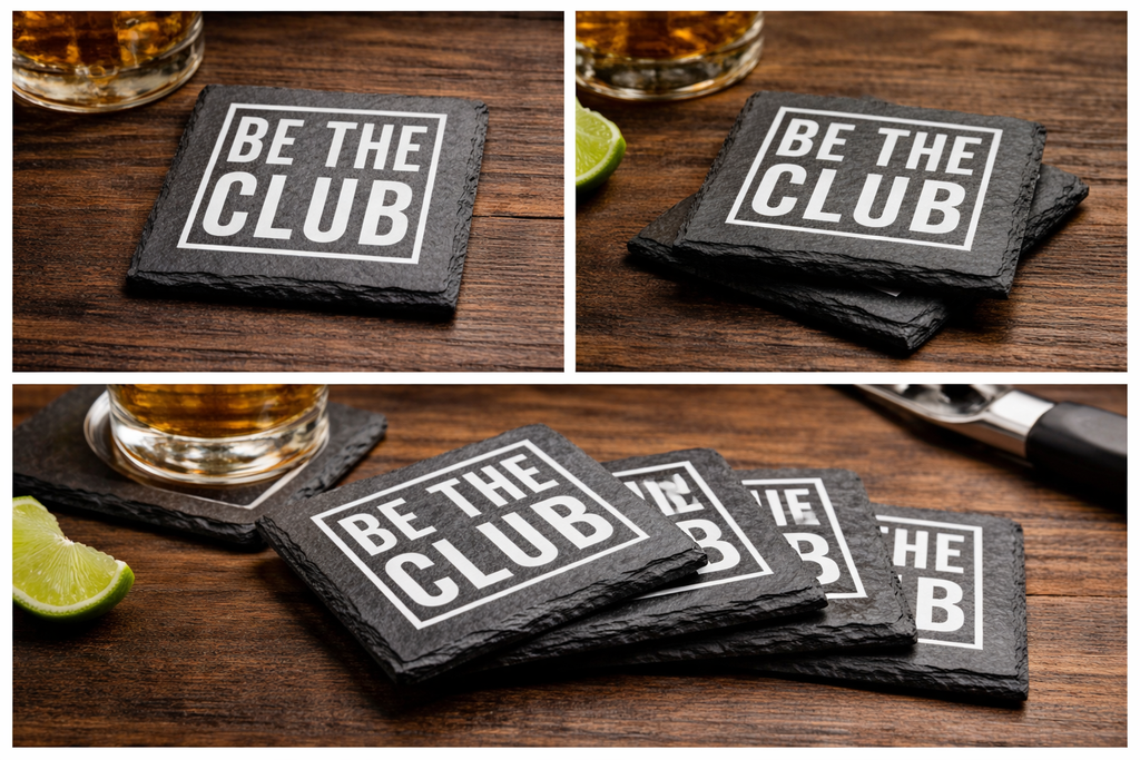 Slate Coaster — Box Logo